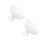2Pcs Beige Ceramic High Base Dessert Bowls Multi-Use Serving Bowls 2