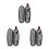 3Sets Portable Stainless Steel Picnic Tableware Set Outdoor Dinner Kit 4