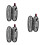 3Sets Portable Stainless Steel Picnic Tableware Set Outdoor Dinner Kit 7