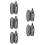 5Sets Portable Stainless Steel Tableware Set for Camping Picnic Dinner 5
