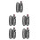5Sets Portable Stainless Steel Tableware Set for Camping Picnic Dinner 7