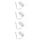 4Pcs ABS Car Wiper Strip Repair Tools Extend Windscreen Wiper Lifespan 7