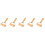5Pcs Reusable Wooden Handle Pastry Rollers Smooth Nonstick Surface 8
