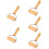 5Pcs Reusable Wooden Handle Pastry Rollers Smooth Nonstick Surface 9