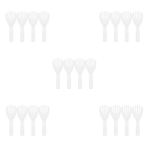 20Pcs Comfortable Grip Plastic Rice Ladle Nonstick Cooking Spoon 2
