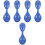 5Pcs Portable Blue Rubber Spoons Soft Safe Eating Tools for Prisons 3