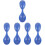 5Pcs Portable Blue Rubber Spoons Soft Safe Eating Tools for Prisons 4