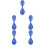 5Pcs Portable Blue Rubber Spoons Soft Safe Eating Tools for Prisons 5