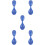 5Pcs Portable Blue Rubber Spoons Soft Safe Eating Tools for Prisons 7