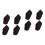 4Pairs Protective Black Heel Covers for Reducing and Swelling 3
