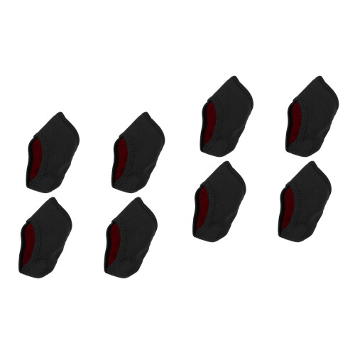 4Pairs Protective Black Heel Covers for Reducing and Swelling 2