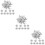 30Pcs Silver Plastic Cheerleading Pom Poms Durable Dance Props 8