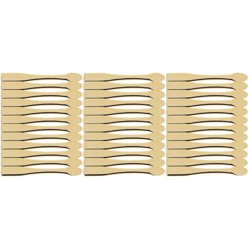 36Pcs Compact Golden Makeup Spatulas ABS Beauty Cream Applicators 2