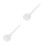 2Pcs White Porcelain Ramen Spoons Durable Soup Ladles for Kitchen Use 2
