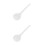 2Pcs White Porcelain Ramen Spoons Durable Soup Ladles for Kitchen Use 4