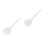2Pcs White Porcelain Ramen Spoons Durable Soup Ladles for Kitchen Use 5