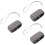 3Pcs Car Wiper Repair Tool ABS Durable Black Strip Cleaner Accessory 5