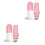 2Pcs Windproof Pink Compact Umbrella with Portable Capsule Case 2