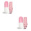 2Pcs Windproof Pink Compact Umbrella with Portable Capsule Case 5
