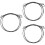 Braided Steel Security Rope Strong Flexibility For Home 6pcs 5