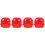 4Pcs Red Plastic Warning Lamp Shells Easy Install Replacement Covers 3
