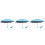 3Pcs Anti-Uv Sky Blue Compact Umbrella with Waterproof Capsule Case 3