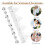 6Pcs Wedding Bride Garters White Elastic Lace Crystal Rhinestone Set 4