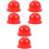 6Pcs Lightweight Red Warning Light Cover Durable Plastic Lamp Shell 2