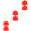 6Pcs Lightweight Red Warning Light Cover Durable Plastic Lamp Shell 4