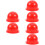 6Pcs Lightweight Red Warning Light Cover Durable Plastic Lamp Shell 5