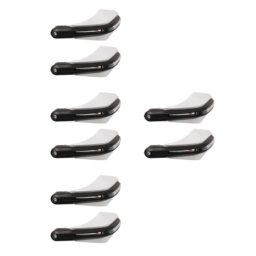 4Pcs Universal Motorcycle Handlebar Handguards with White Lights 2
