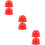 6Pcs Lightweight Red Warning Light Cover Durable Plastic Lamp Shell 8