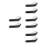 4Pcs Universal Motorcycle Handlebar Handguards with White Lights 7