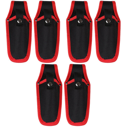 6Pcs Lightweight Canvas Garden Pruner Scissor Case Black Multiuse 1