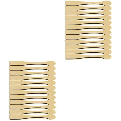 24Pcs Compact Golden Makeup Spatulas ABS Cream Applicators Tool 1