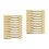 24Pcs Compact Golden Makeup Spatulas ABS Cream Applicators Tool 3