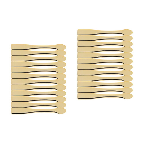 24Pcs Compact Golden Makeup Spatulas ABS Cream Applicators Tool 2