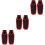 6Pcs Lightweight Canvas Garden Pruner Scissor Case Black Multiuse 4