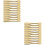 24Pcs Compact Golden Makeup Spatulas ABS Cream Applicators Tool 5