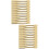 24Pcs Compact Golden Makeup Spatulas ABS Cream Applicators Tool 6