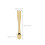 24Pcs Compact Golden Makeup Spatulas ABS Cream Applicators Tool 9