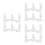 30Pcs White Plastic Pipe Corner Connector for Foldable Bath Tub Frames 4