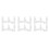 30Pcs White Plastic Pipe Corner Connector for Foldable Bath Tub Frames 5