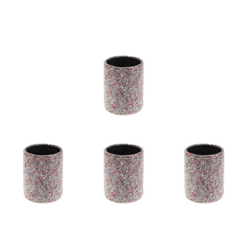 4Pcs PU Makeup Brush Holder Multi Glitter Organizer Pen Pencil Storage 2