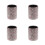 4Pcs PU Makeup Brush Holder Multi Glitter Organizer Pen Pencil Storage 4
