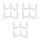 30Pcs White Plastic Pipe Corner Connector for Foldable Bath Tub Frames 7
