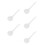 5Pcs Bone China Ceramic Soup Ladles Microwave Safe Asian Spoons 6