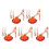 15Pcs Shell Spoons Assorted Color Small Dessert Soup Spoons for Home 7
