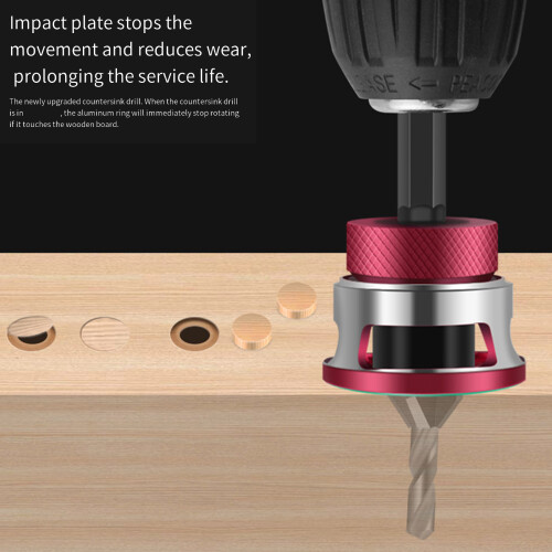 Countersink Drill Bits Set with Depth Stop Woodworking-Gold 1