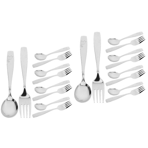 10Ensembles Ustensiles Enfant Inoxydable Argents Compact 2
